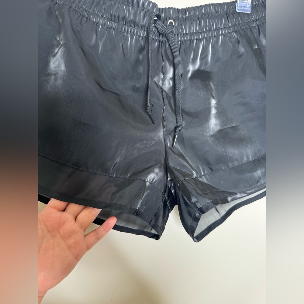 Nike Women's Black Athletic Running Shorts with Drawstring - Picture 2 of 7